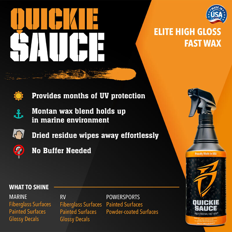 Quickie Sauce - Fast Spray-on Wax Sealant - Quart image number 4