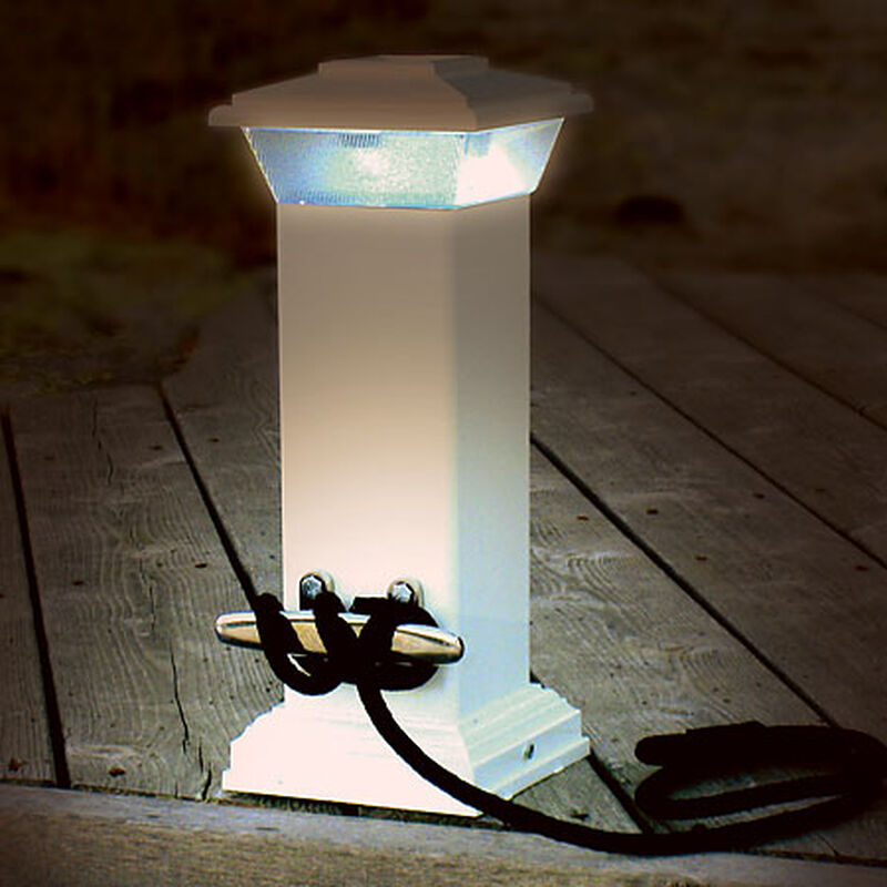 Dock Edge Solar Dock Light With Stainless Steel Cleat image number 2