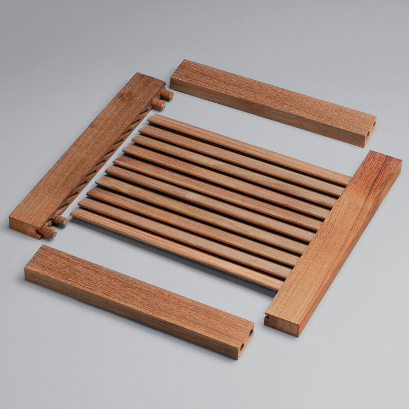 Whitecap Teak Cockpit 3/4" Grating Material, (A)11/16", (B)3/4", (C)11/16" image number 1