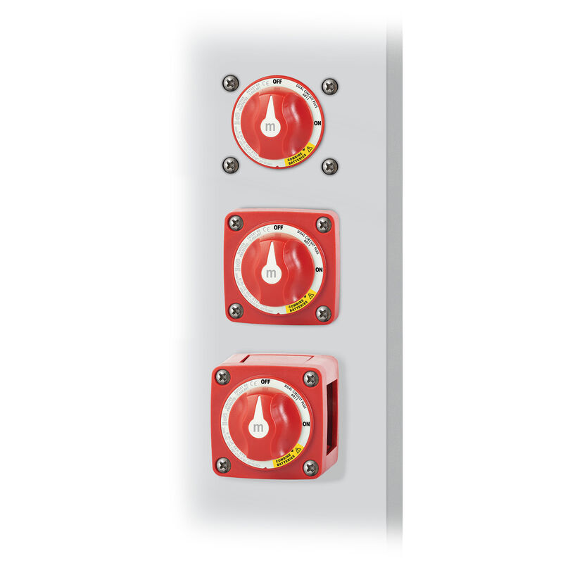 Blue Sea m-Series Mini Dual Circuit Plus Battery Switch - Red image number 4