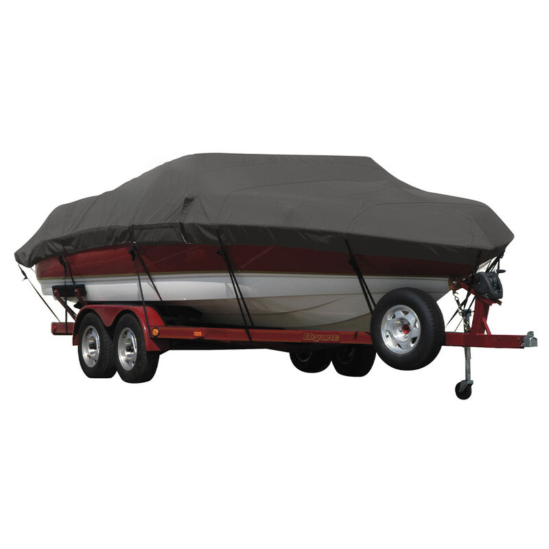 Exact Fit Covermate Sharkskin Boat Cover For MALIBU WAKESETTER 21 VLX w/TITAN TOWER FOLDED DOWN COVERS PLATFORM image number 3