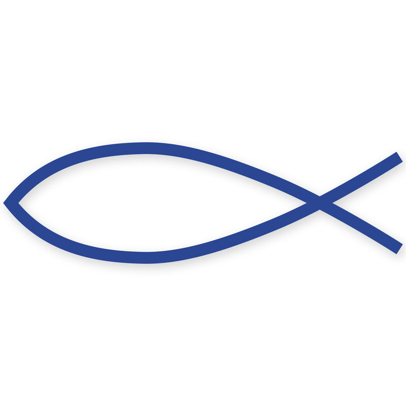 Fish Symbol Vinyl Decal image number 2
