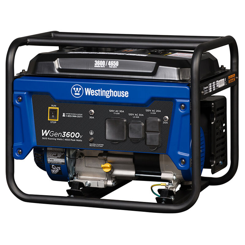 Westinghouse WGen3600V 4,650/3,600 Watt Gas RV-Ready Portable Generator image number 7