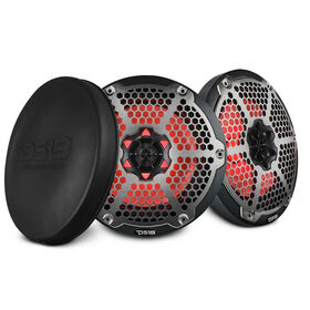 DS18 NXL-8 8" Two-Way Coaxial Marine Speakers with RGB LED Lights, Pair