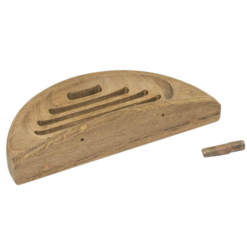 Whitecap Teak Oval Soap Dish w/Slotted Base image number 2