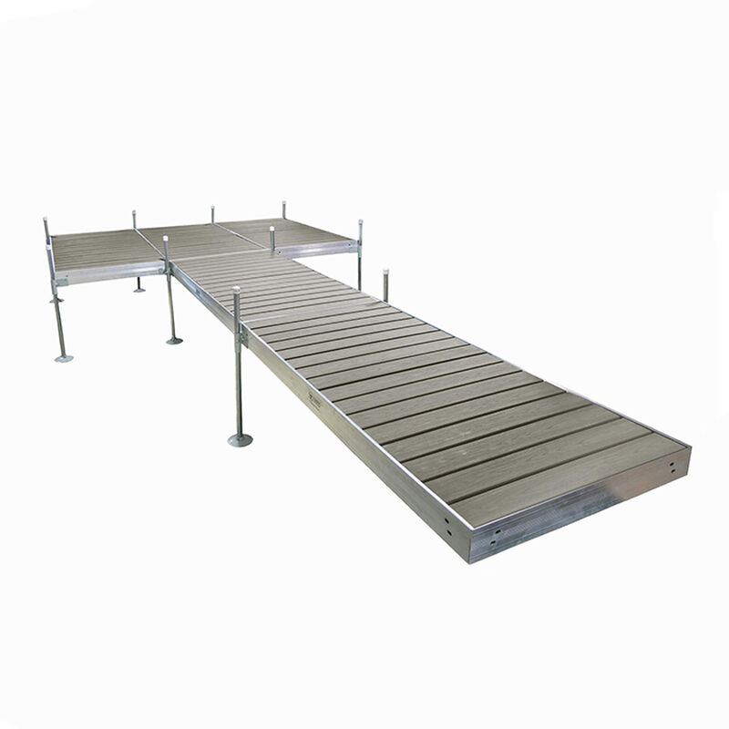 Tommy Docks 24' Platform-Style Aluminum Frame With Composite Decking Complete Dock Package - Ridgeway Gray image number 6
