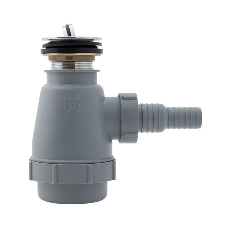 Ambassador Marine 1-1/2" Flip/Trap Drain with 3/4" and 1" Hose Barb, Chrome image number 2