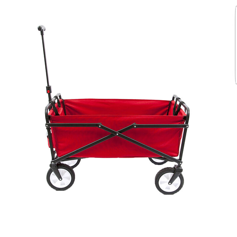 Seina Compact Folding Outdoor Utility Cart, Red image number 2