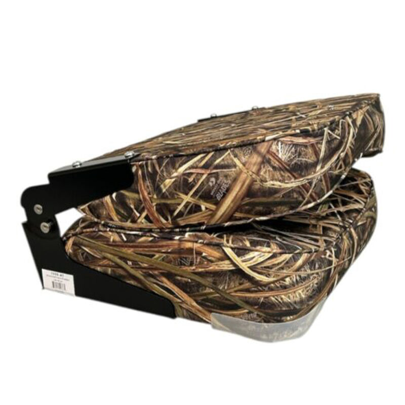 Horizon Manufacturing 18.5" Boat Seat Fold Down Low Back - Camo Shadow Grass Blades image number 2