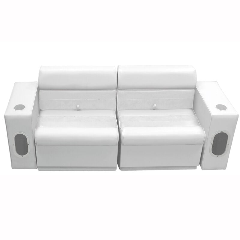 Deluxe Pontoon Furniture w/Toe Kick Base - Front Group 5 Package, White image number 1