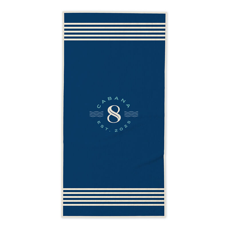 Cabana 8 Quick Dry Towel, Dark Blue