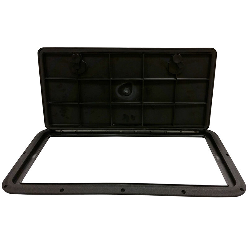DPI Marine DPF Black Flush Series Hatch Door, 13" x 24" O.D. frame image number 2
