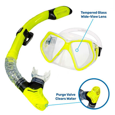 Aqua Leisure Dyna 5-Piece Snorkeling Set