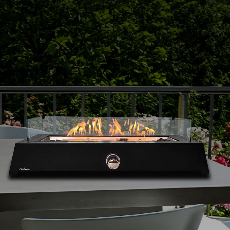 Sunbeam Outdoor Black Bolt Steel Tabletop Fire Pit image number 10