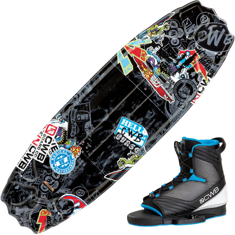 CWB Surge Park 125 Wakeboard With Optima Bindings image number 1