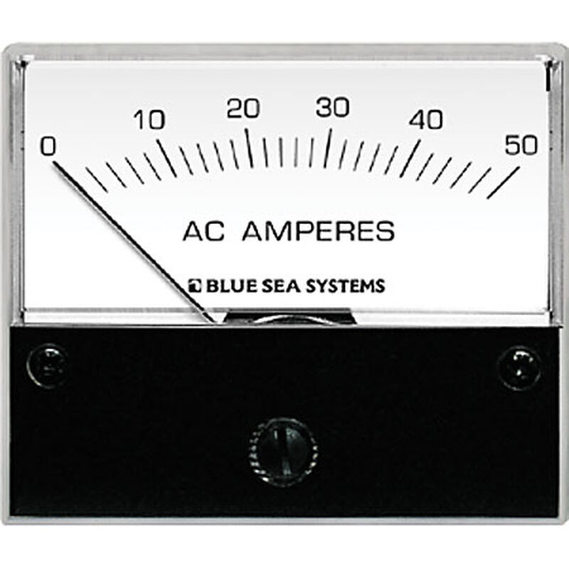 Blue Sea AC Analog Ammeter + Transformer, 0-50A image number 1