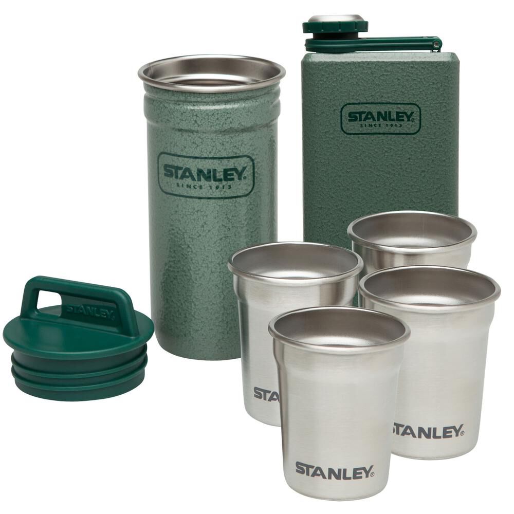 Stanley Adventure Stainless Steel Shot Glass & Classic 8-Oz. Flask