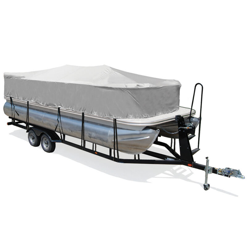 Trailerite Hot Shot Cover for Trailerite Pontoon Playpen Boat Cover, Black (15'1" - 16'0" Cl X 102" B) image number 5