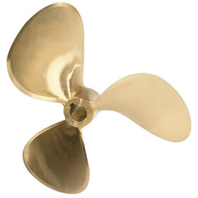 Michigan Dyna-Jet Cupped 3-Blade Prop, 1-1/8" SAE / Nibral, 13 dia x 15.5, LH