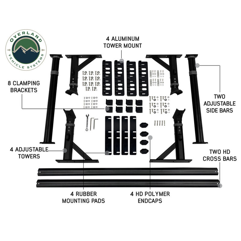 Overland Vehicle Systems Freedom Rack, 5.0' Truck Bed image number 4