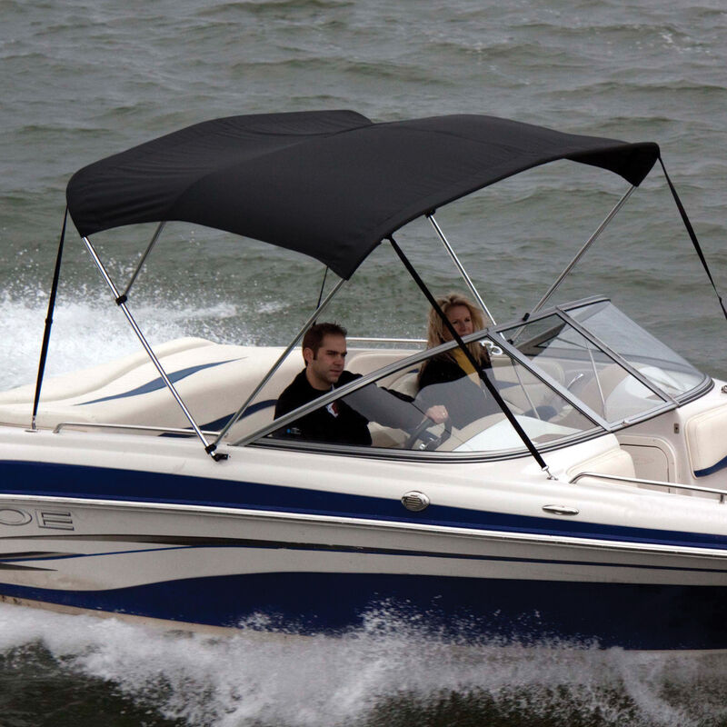 Shademate Bimini Top Polyester Fabric and Boot Only, 3-Bow 6'L, 36"H, 54"-60"W image number 8