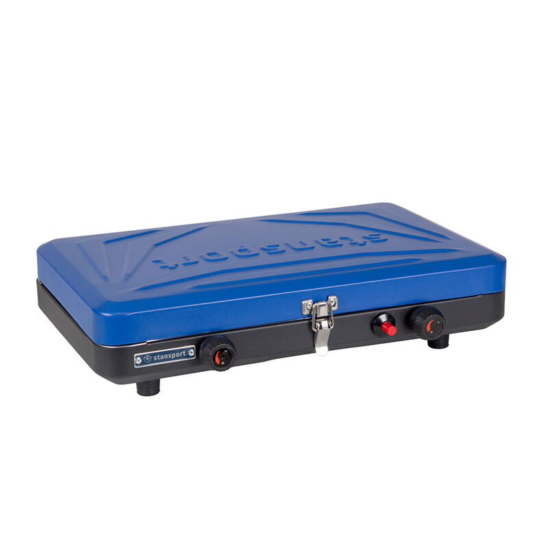 Stansport 2-Burner Propane Stove with Drip Pan and Piezo Igniter image number 2