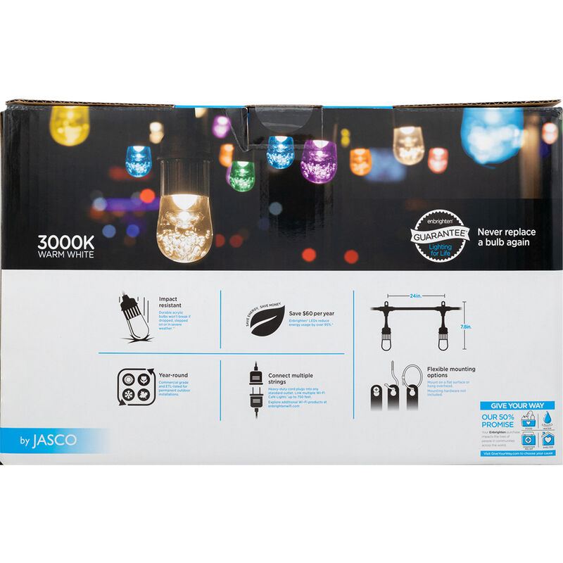 Enbrighten LED Wi-Fi Smart Cafe Lights, 48' image number 4