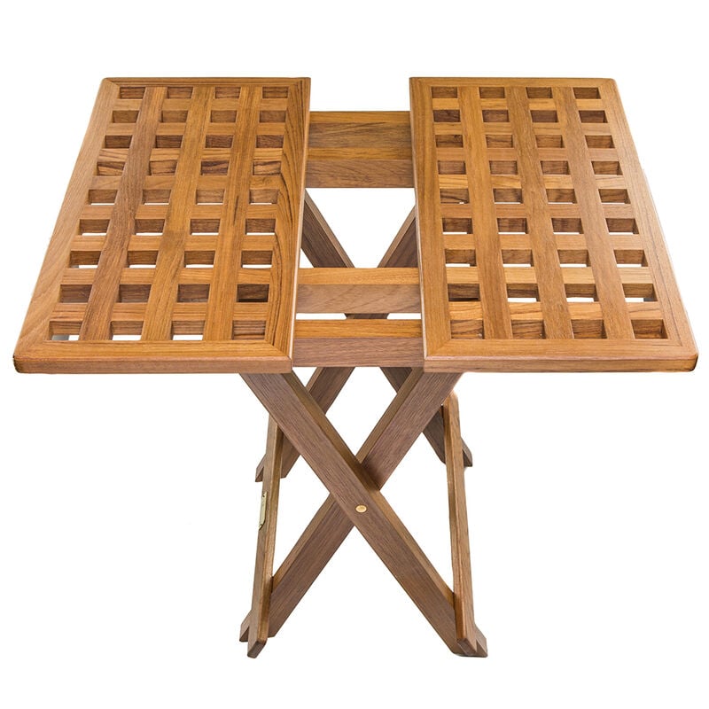 Whitecap Teak Grate Top Fold-Away Table image number 3