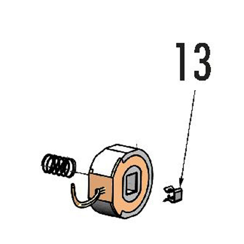 Husky Towing Trailer Brake Magnet Retainer Clip Pkg/10 image number 1