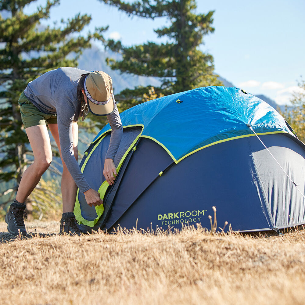 Coleman 2-Person Pop-Up Tent with Dark Room Technology