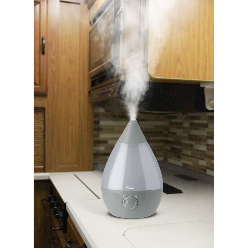 Crane Drop Ultrasonic Cool Mist Humidifier, Gray image number 2