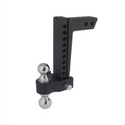 Trailer Valet Blackout 8,000 lbs / 10,000 lbs Capacity Adjustable Drop Hitch, 2 inch and 2-5/16 inch Ball - 0-10 inch Drop