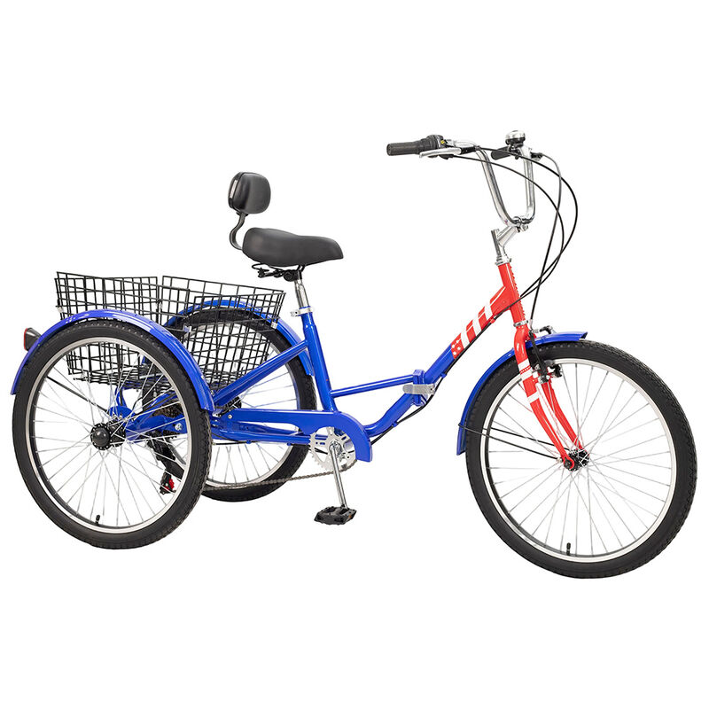 StowAway Adult 7-Speed Folding Tricycle w/ Rear Basket image number 4