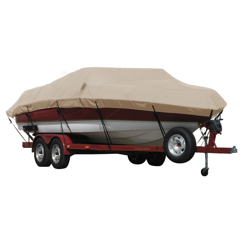 Exact Fit Covermate Sharkskin Boat Cover For MALIBU WAKESETTER 21 VLX w/TITAN TOWER FOLDED DOWN COVERS PLATFORM image number 5