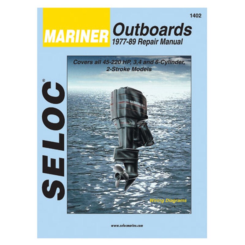 Seloc Marine Outboard Repair Manual for Mariner '77 - '89, 45-220 hp image number 1