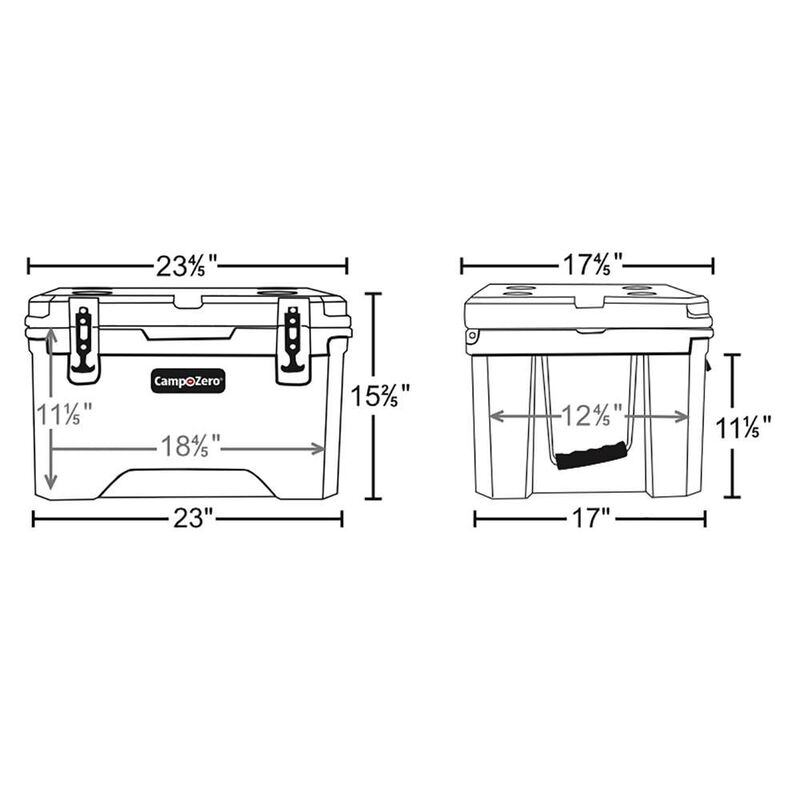 Camp Zero 40L Cooler, White image number 5