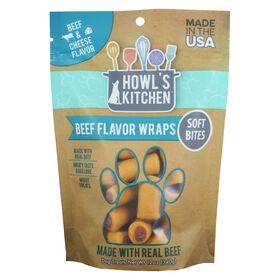 Howl's Kitchen Training Soft Bites, Beef Flavor Wraps