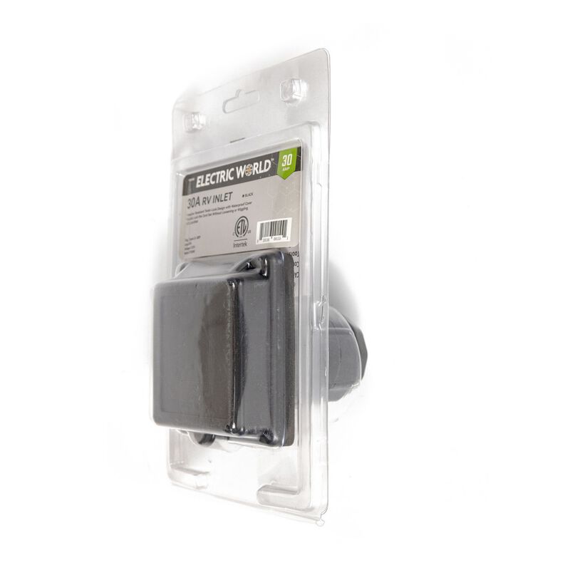 Electric World 30A RV Inlet in Black, ETL Certified Twist-Lock  image number 7