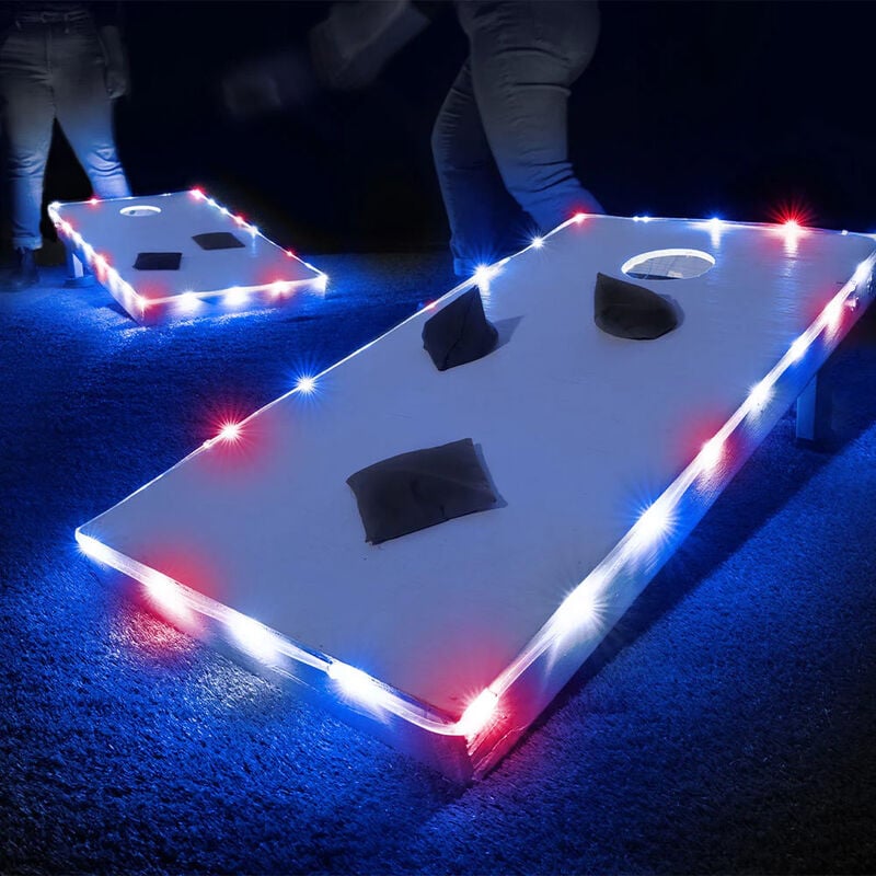 Toss Brightz Patriotic Cornhole Board Lighting
