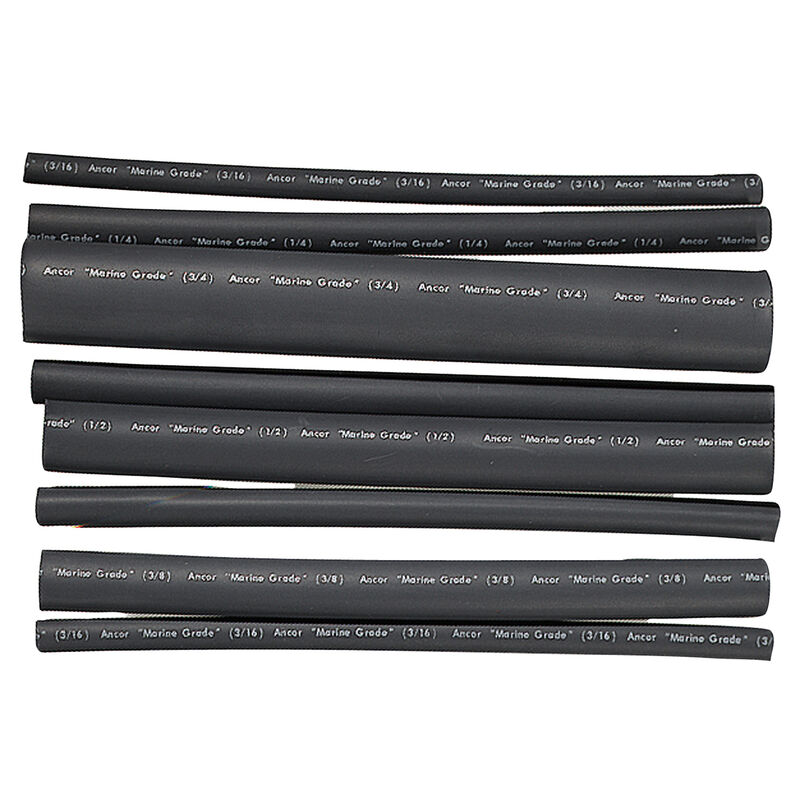 Ancor Adhesive-Lined Heat Shrink Tubing Kit, 20 - 2/0 AWG, 3/16"-3/4" dia., 6" L image number 1