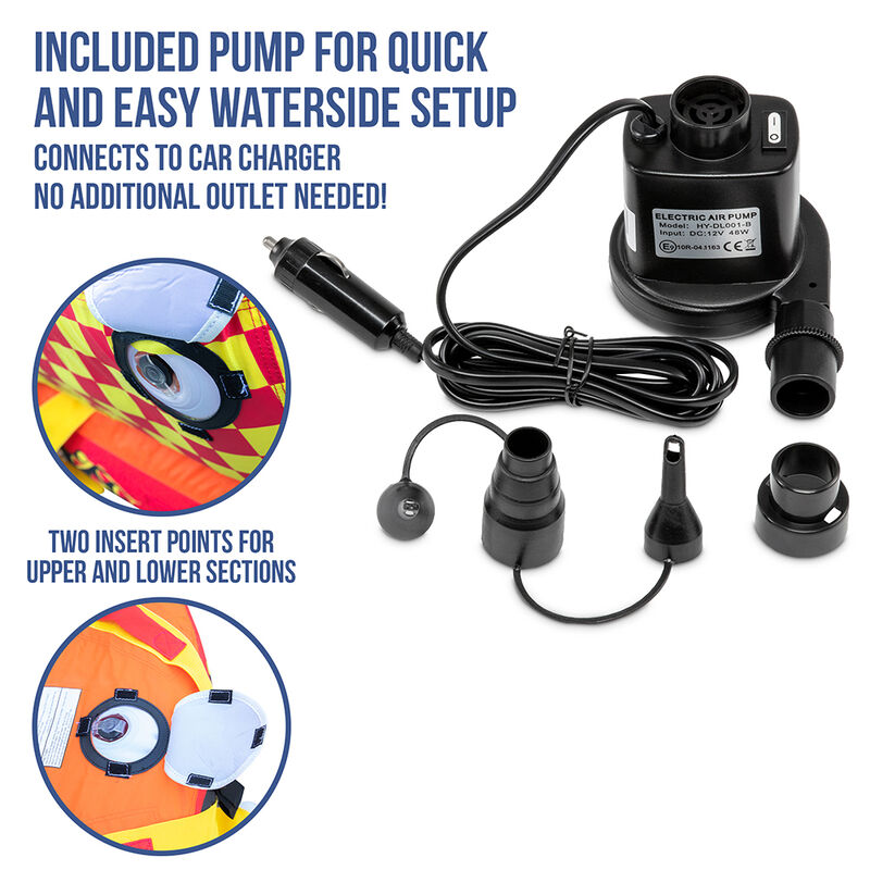 Sunny & Fun Two-Person Towable Tube with Cushioned Handles image number 3