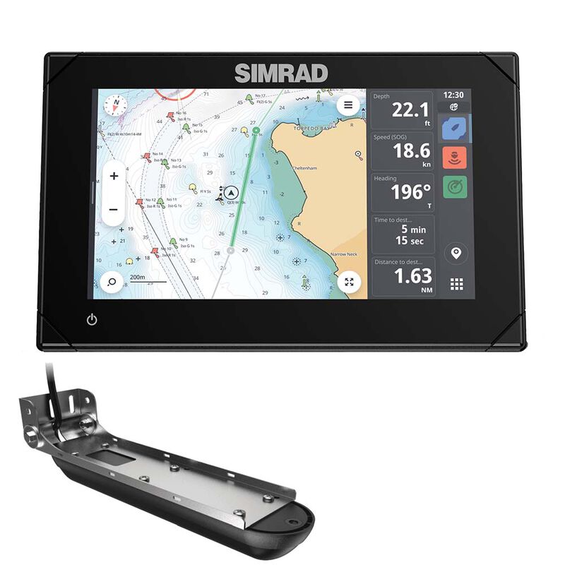 Simrad NSX 3007 7" Combo Chartplotter Fishfinder w/Active Imaging 3-in-1 Transducer image number 1