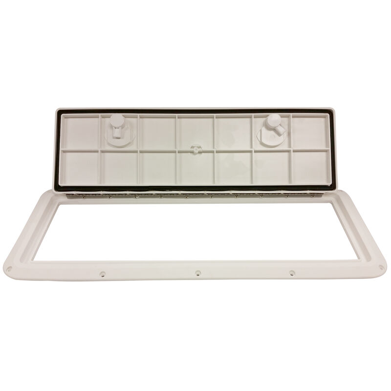 DPI Marine DPF Polar Brite White Flush Series Hatch Door, 9" x 24" O.D. frame image number 2