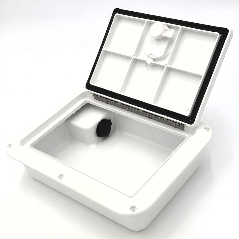 DPI Marine 9" x 12" Glove Box w/Dual USB Charging Station, Polar White image number 3