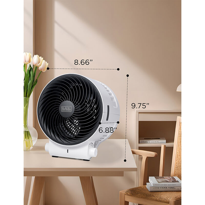 Black+Decker 1500W Dual-Function Desktop Heater/Fan, White image number 9