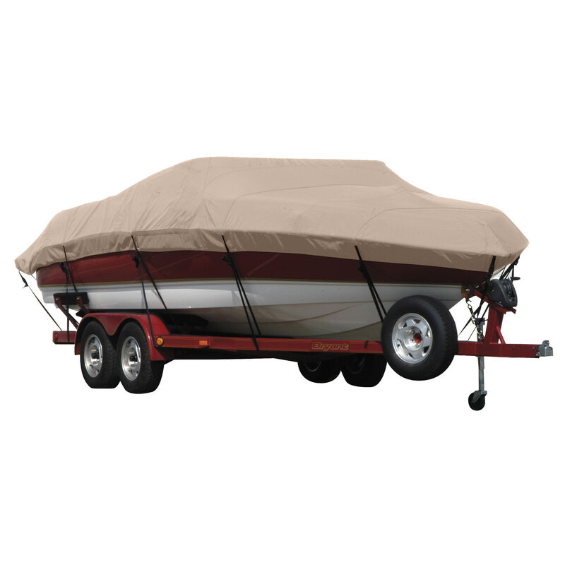 Sunbrella Boat Cover For Cobalt 23 Ls Deck Boat W/Strb Ladder W/Bimini Cutouts image number 5