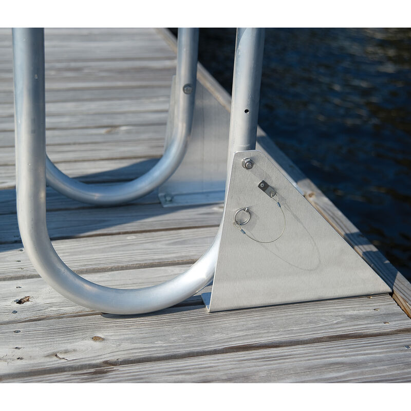 International Dock Wide-Step Flip-Up Dock Ladder, 4-Step image number 6