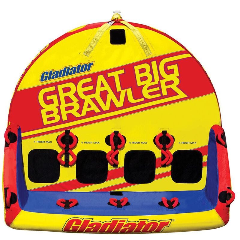 Gladiator Great Big Brawler 4-Person Towable Tube With Lightning Valve image number 5