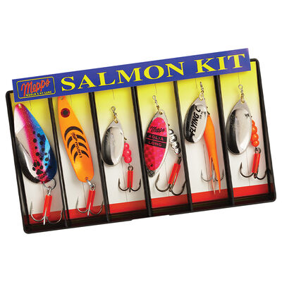 Mepps Salmon Kit, Plain Lure Assortment