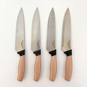 Phantom Chef 4-Piece Stainless Steel Knife Set in Black